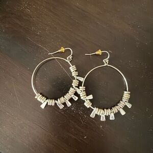 Elegant Silver Hoop Earrings